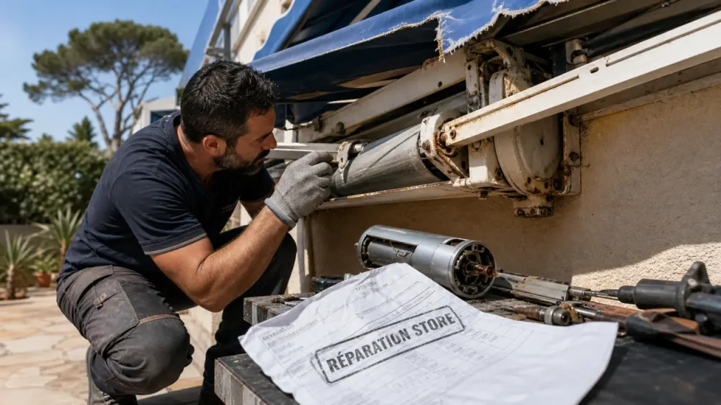 Réparation de store à Toulon : diagnostic, pièces détachées et choix du professionnel