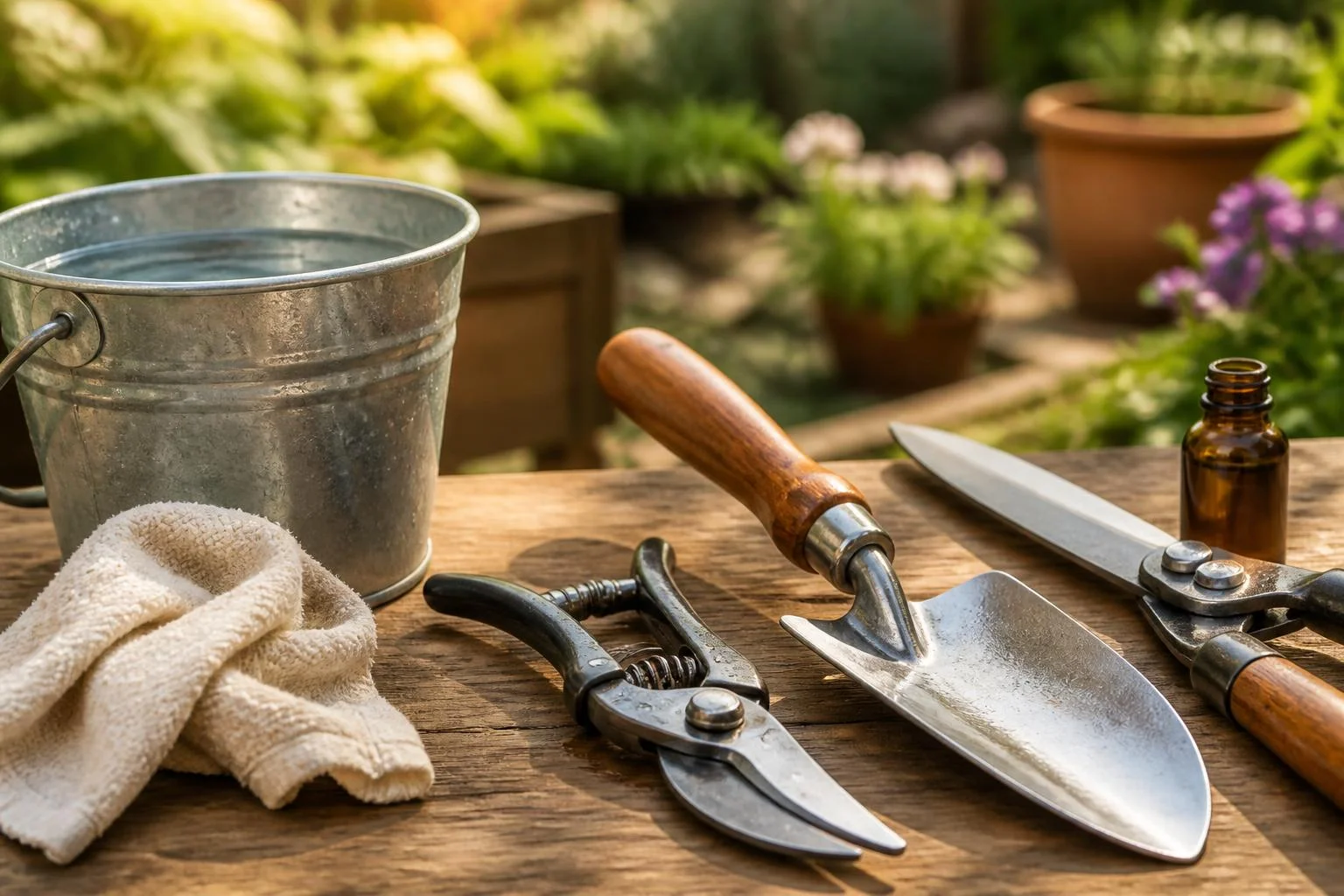 Routine entretien des outils de jardin : nettoyer, affûter, protéger