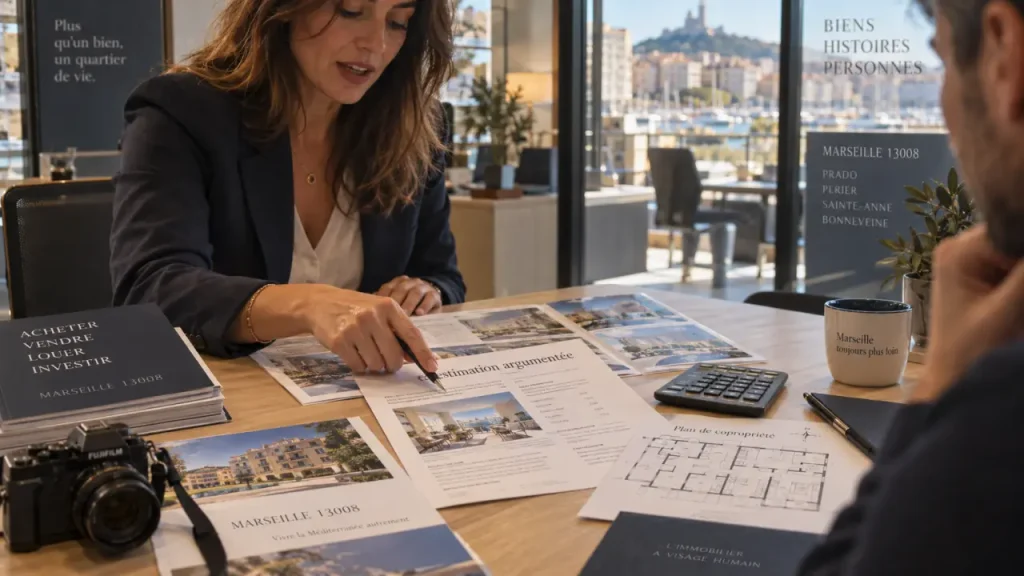 Agences immobilières marseille 13008 : conseillère et estimation de vente