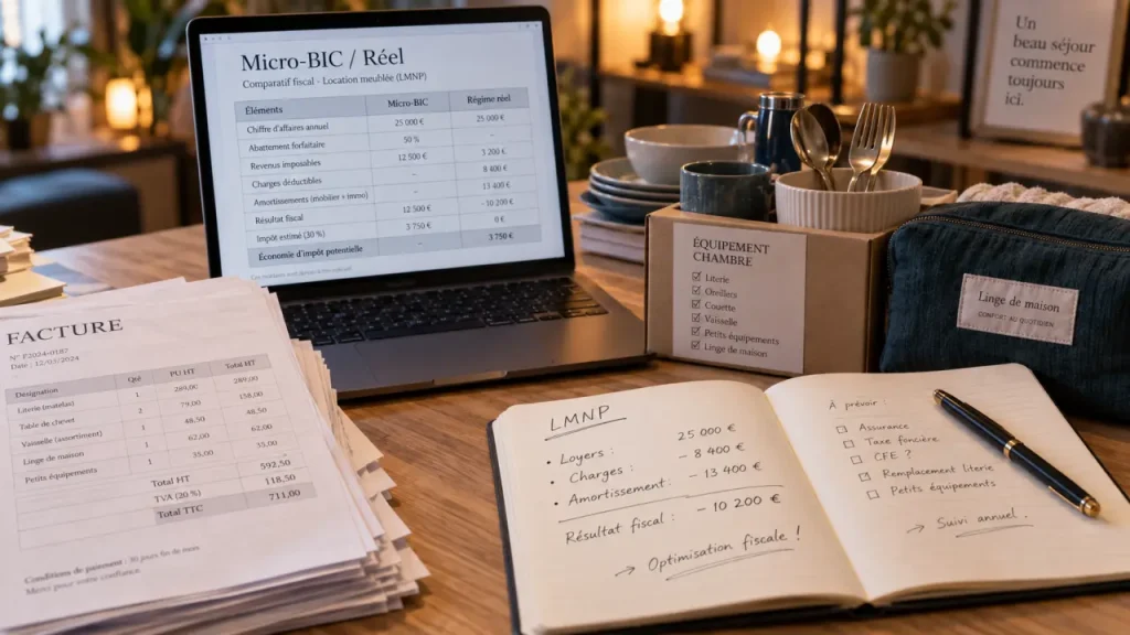 Dispositif lmnp : micro-BIC et amortissements pour location et revente