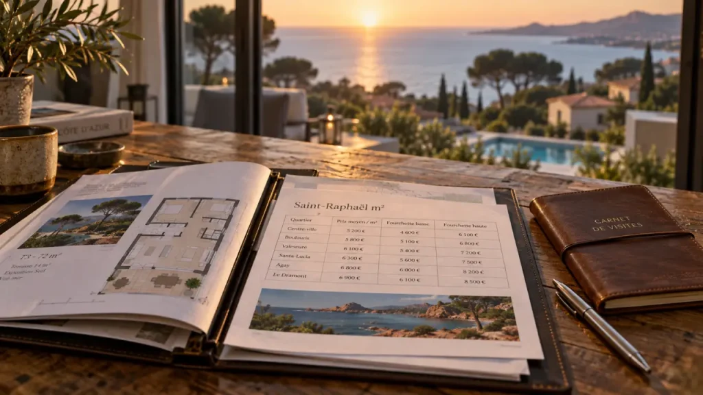 Immobilier saint raphael : dossier achat et prix au m²