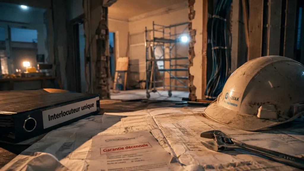 renov maison sud : chantier rénovation intérieure avec garantie décennale, Toulon