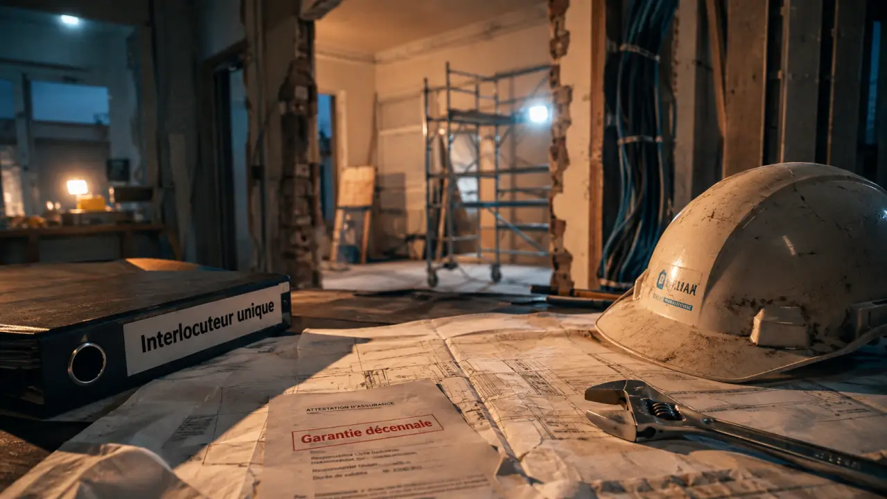 renov maison sud : chantier rénovation intérieure avec garantie décennale, Toulon