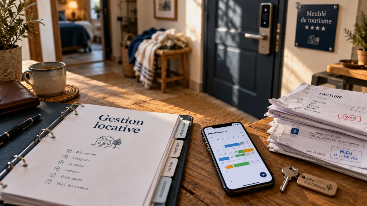 Gestion locative saisonnière : classeur, calendrier et clés pour sécuriser le revenu net