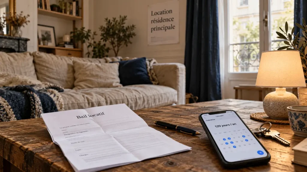 Louer sa résidence principale à l’année : le logement reste à vous, pas son statut